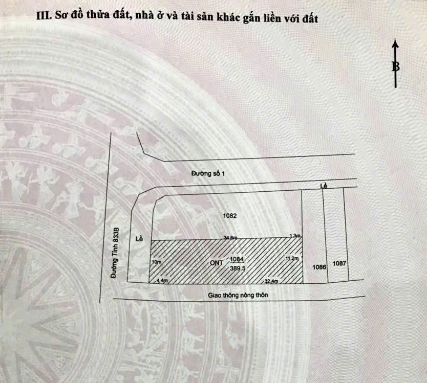 Bán đất 384.9m² ngang 10m giá 5.59 tỷ tại Xã Long Cang Huyện Cần Đước