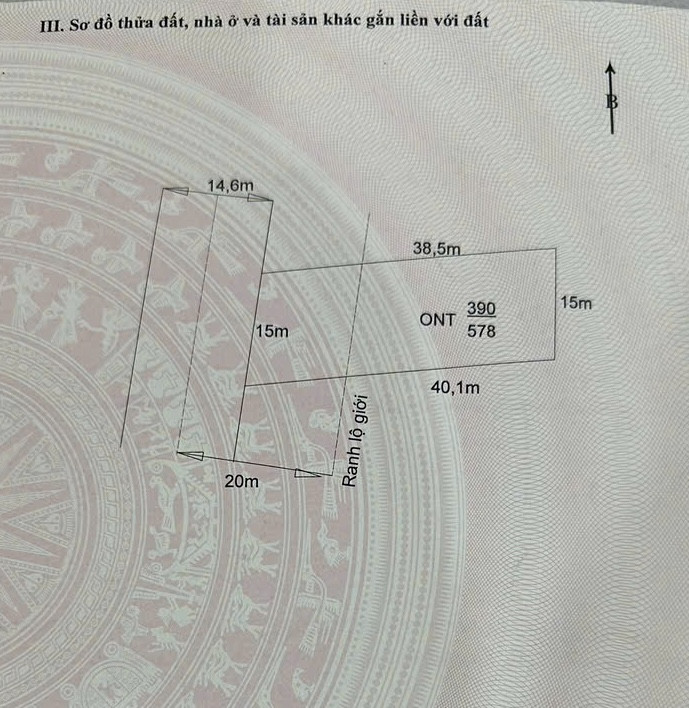 Bán đất 578m² ngang 15m giá 10.35 tỷ tại Xã Long Cang Huyện Cần Đước