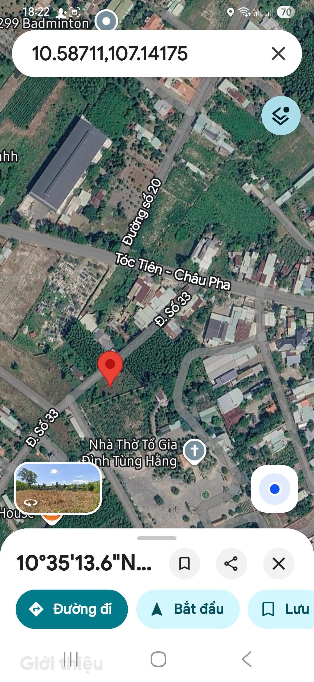 Bán đất thổ cư đường bê tông đẹp đường số 33 .Tóc Tiên châu pha