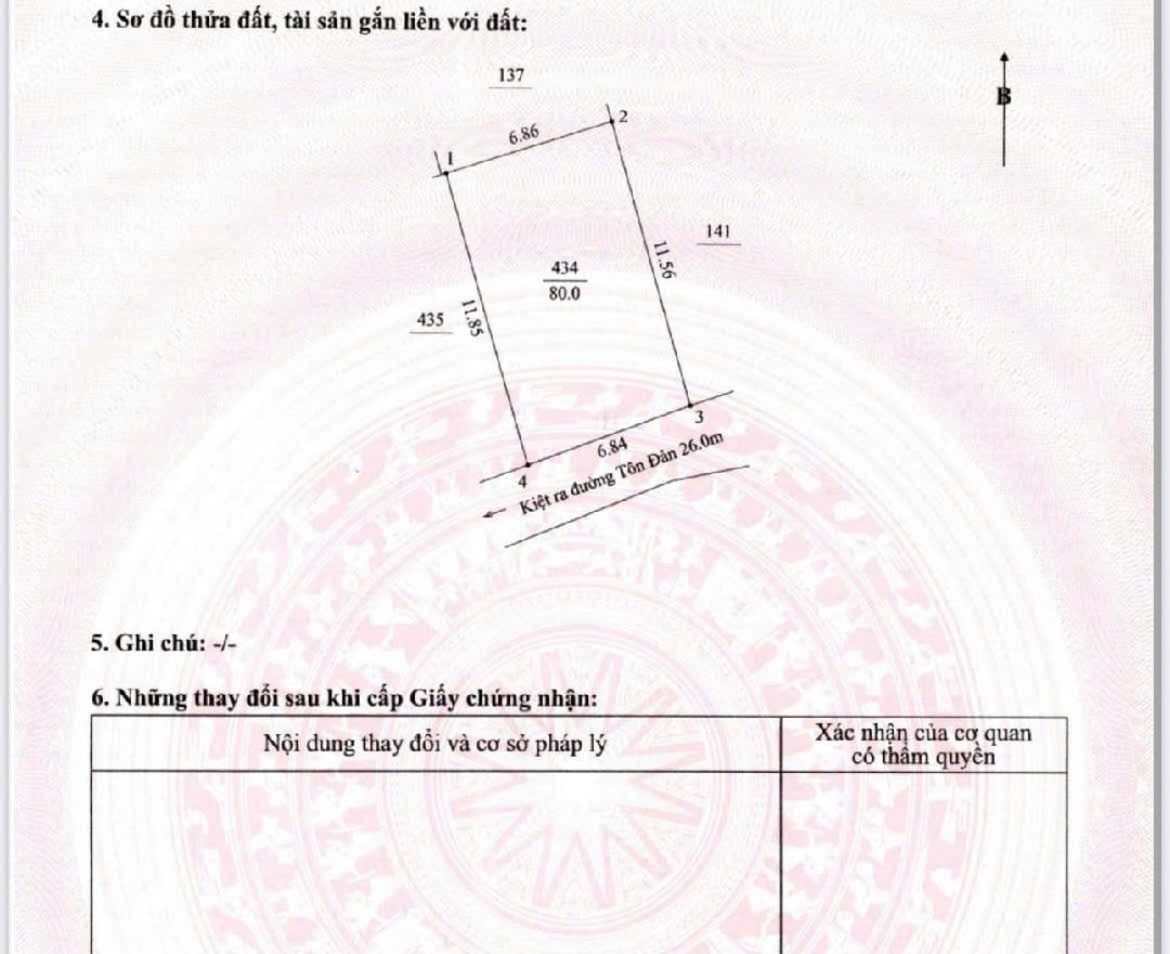 ĐẤT ĐẸP TÔN ĐẢN – SAU MẶT TIỀN - KIỆT Ô TÔ - DT 80M2 – GIÁ 3.X TỶ