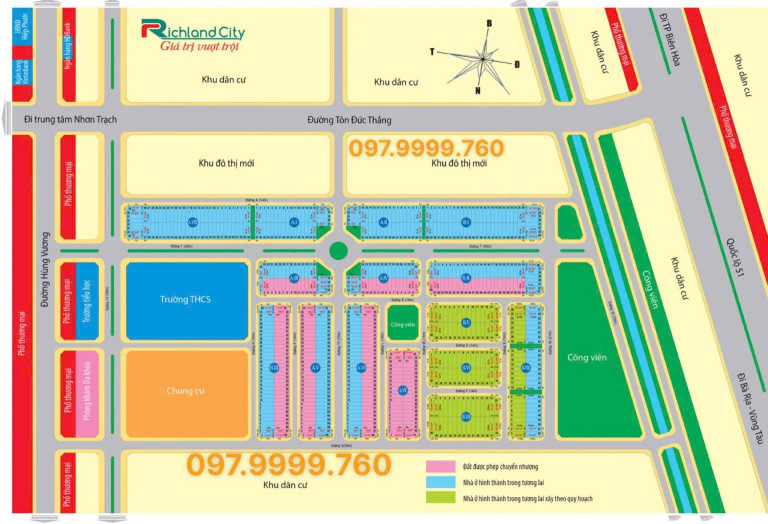 Bán đất thị trấn Hiệp Phước các sân bay 9km . Lô góc kdc Thăng long home