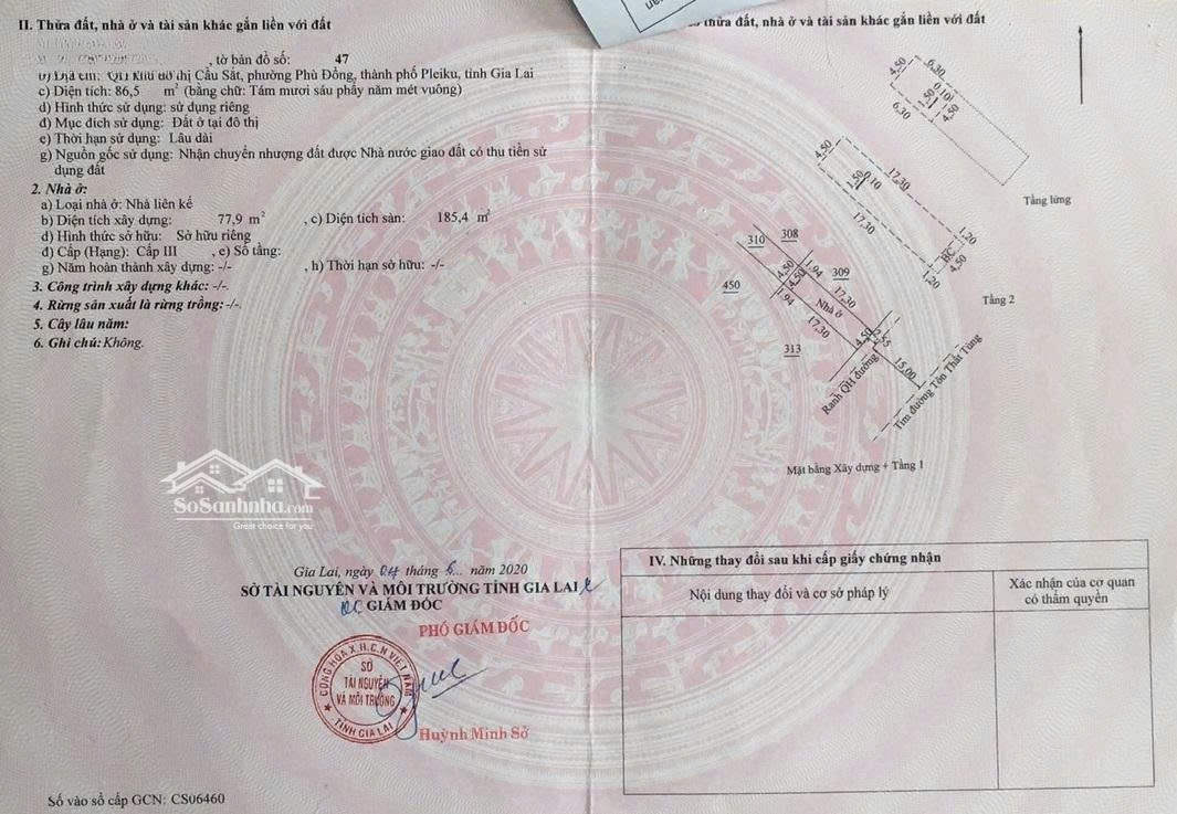 BÁN  NHÀ MẶT TIỀN ĐƯỜNG 30m ĐỐI DIỆN CỔNG BỆNH VIỆN  Đường Tôn Thất Tùng, Trà Đa, Plei Ku, Gia Lai