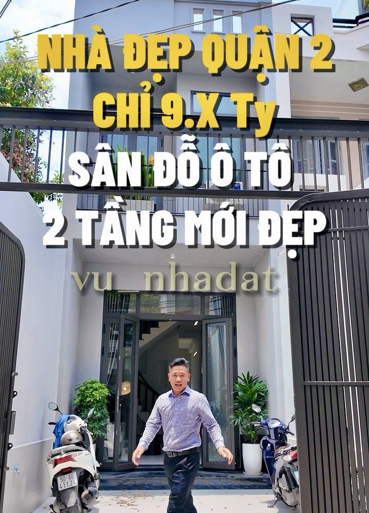 BÁN NHÀ MẶT TIỀN BÌNH TRƯNG TÂY - XE HƠI ĐỖ SÂN - 2 TẦNG - 78M2 - 9.2 TỶ