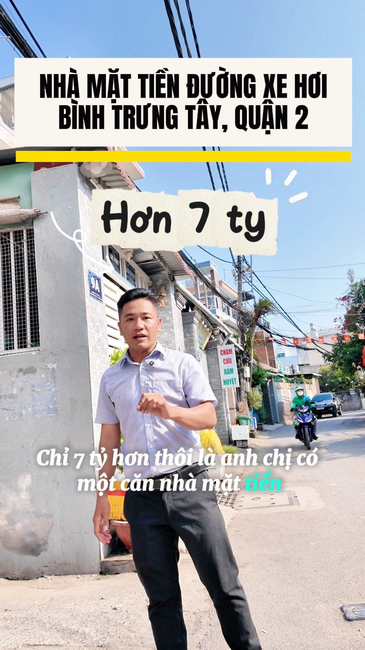 BÁN NHÀ Đường số 11 Quận 2 - 50m2 Đất (100m2 Sử Dụng) - Mặt Tiền Kinh Doanh - 7.7 Tỷ
