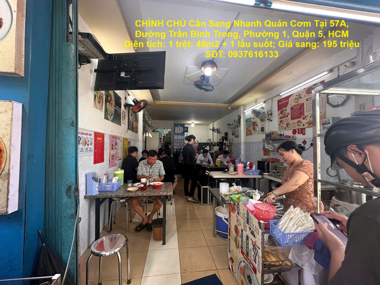 CHÍNH CHỦ Cần Sang Nhanh Quán Cơm Tại 57A, Đường Trần Bình Trọng, Phường 1, Quận 5, HCM