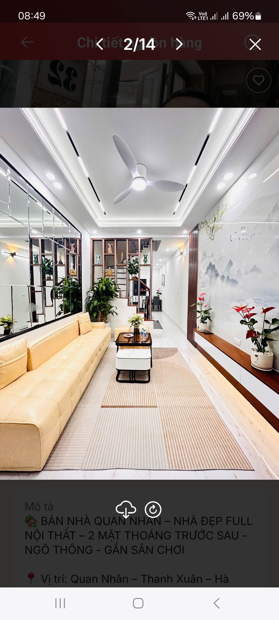 Bán nhà 85m² full thổ cư ngang 5m giá 37 tỷ tại Đường Trần Điền Phường Phương Liệt