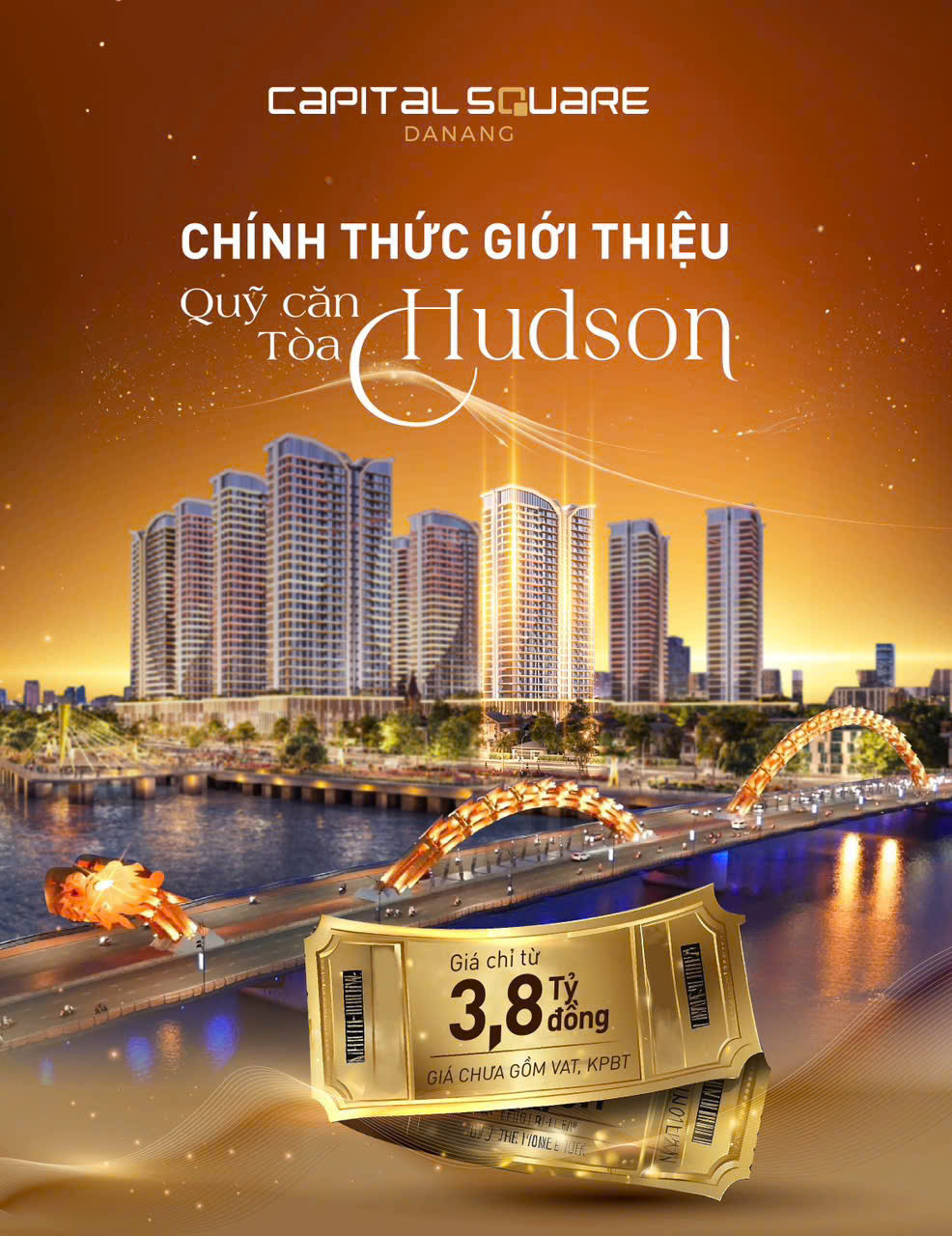 !!! CAPITAL SQUARE RA MẮT TOÀ S3.4 – HUDSON PLACE - giá chỉ từ 3,8 tỷ