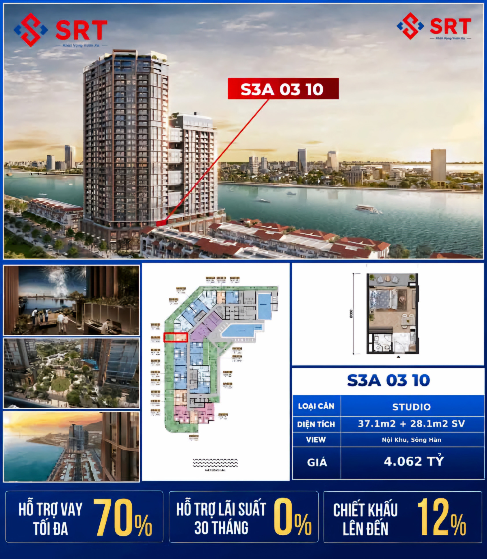 Ngoại giao độc quyền giỏ hàng căn hộ Sun Symphony, view đài pháo hoa, chiết khấu cao  Tổng quan Sun Symphony Residence: - CĐT: Tập đoàn Sun Group. - Quy mô dự án: 8 ha, gồm 3 Tòa căn hộ và Khu thấp tầng. - Vị trí: Trần Hưng Đạo - Lê Văn Duyệt, Nại Hiên Đô