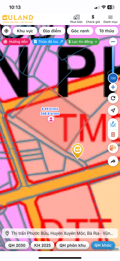 Bán đất thị trấn phước bưiu
