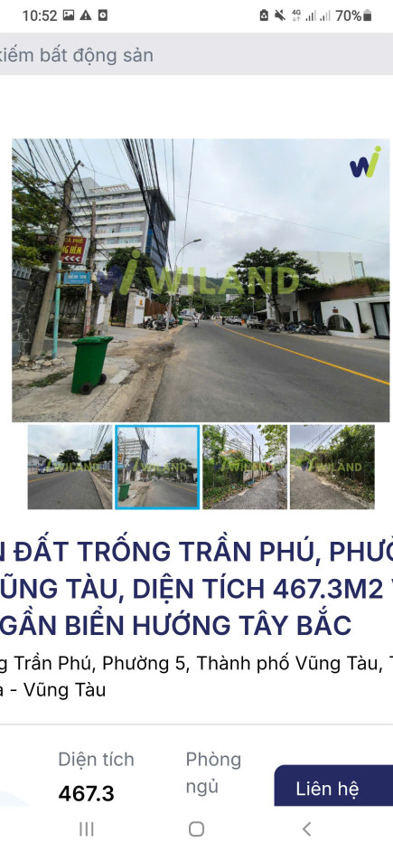 Bán đất thổ cư thương mại Dịch vụ. Sát đường Trần Phú. Gần biển