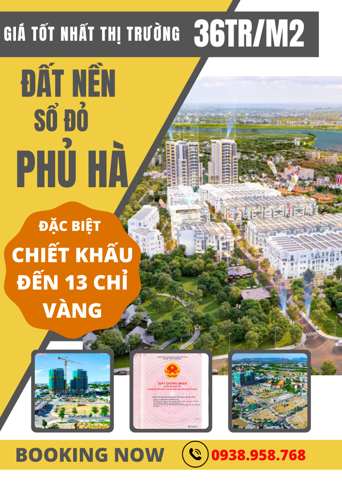 Chỉ từ 760tr Sở hữu ngay đất nền sổ đỏ trung tâm Phan Rang