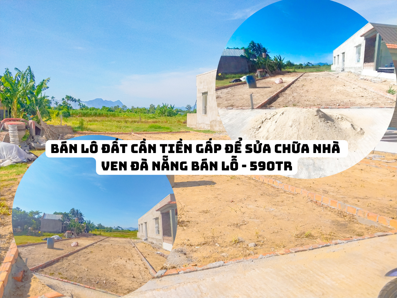 Cần tiền cho con du học - bán gấp lô đất ven đà nẵng chỉ ~6xxtr