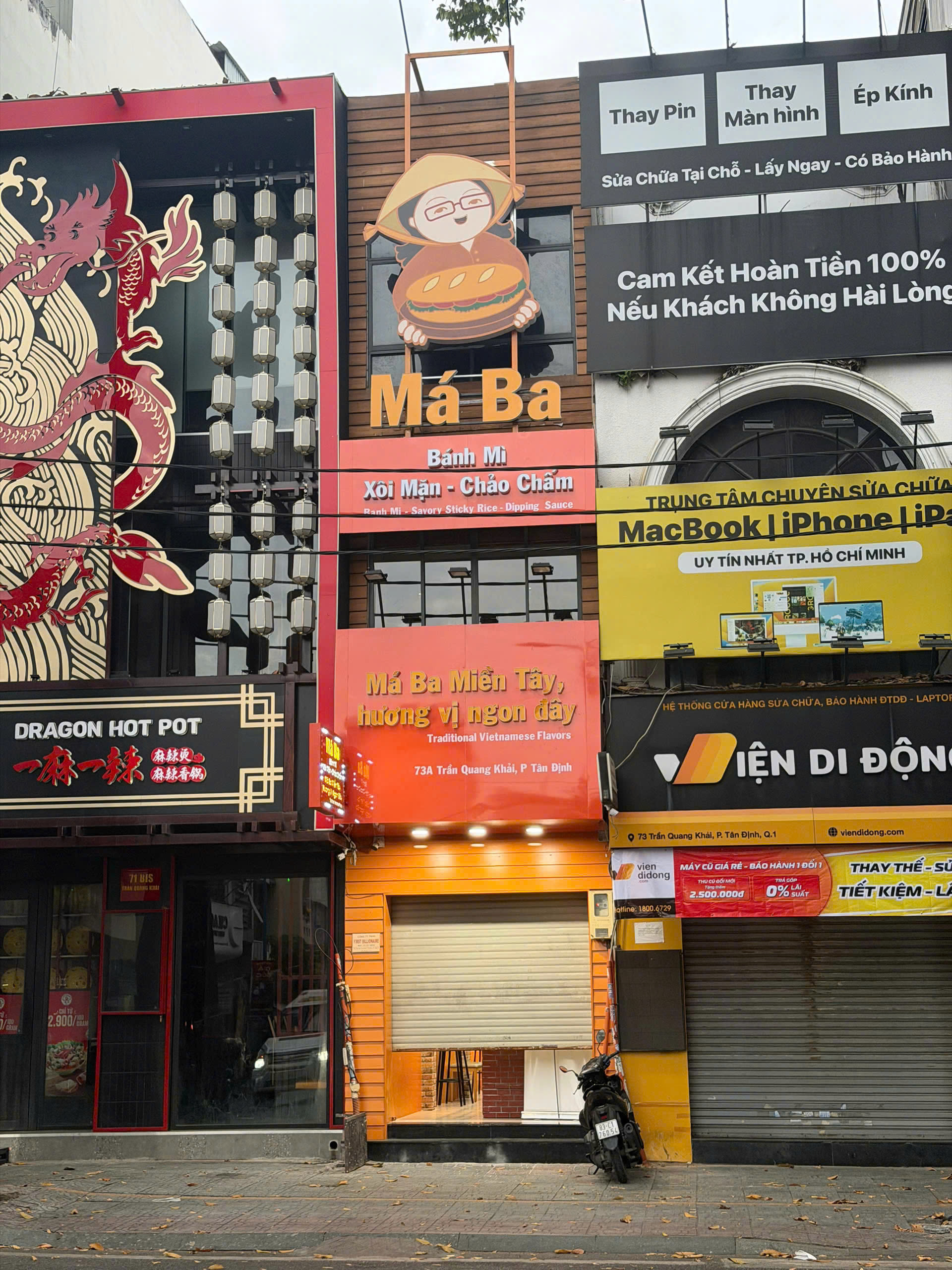 SHARE LẠI PHÒNG TRỐNG VÀ CHO THUÊ MẶT BẰNG TAKEWAY – NHÀ MẶT TIỀN 73A TRẦN QUANG KHẢI, P. TÂN ĐỊNH, Q1