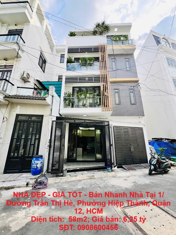 NHÀ ĐẸP - GIÁ TỐT - Bán Nhanh Nhà Tại 1/ Đường Trần Thị Hè, Phường Hiệp Thành, Quận 12, HCM
