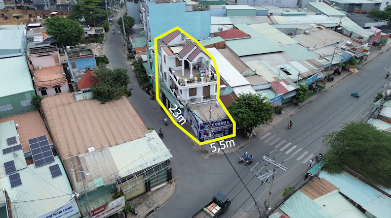 Siêu phẩm Nhà góc 2 mặt tiền đường Trần Thị Năm, Nở hậu, hẻm xe tải 8m