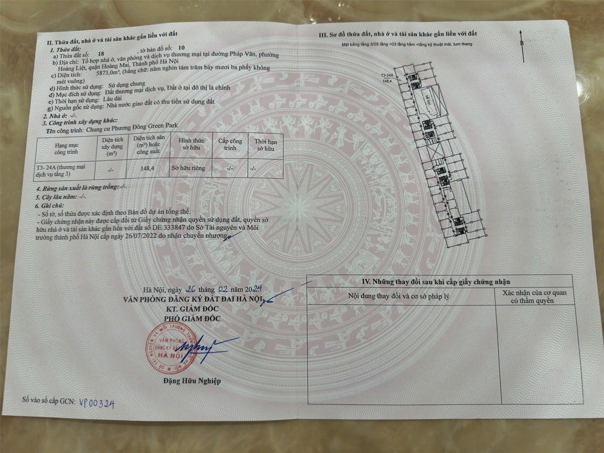CẮT LỖ SÂU – BÁN GẤP VĂN PHÒNG 148.4m2  Chung cư Phương Đông – Gía chỉ  NHỈNH 50TR/M2(HIẾM KHU VỰC)
