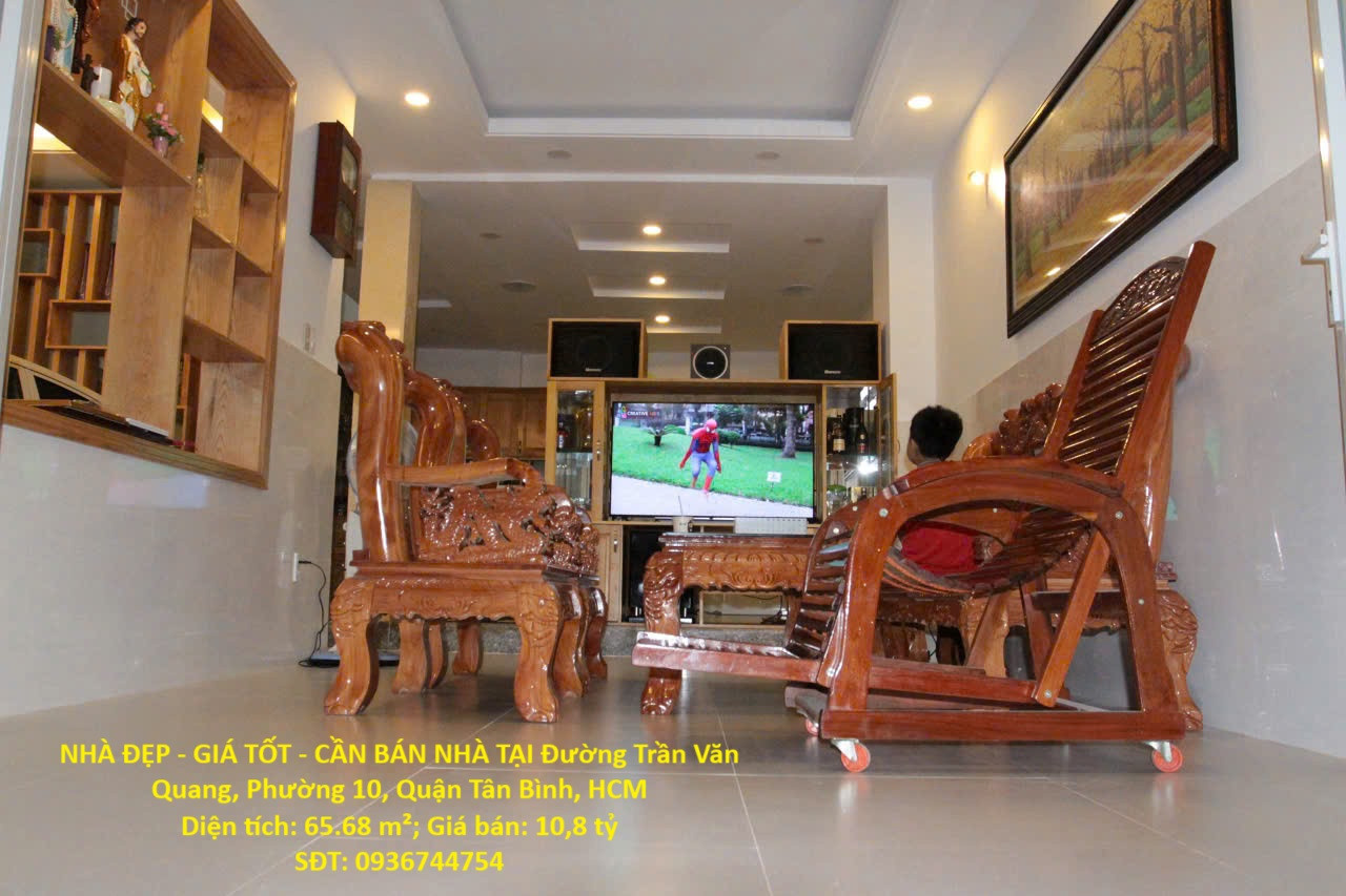 NHÀ ĐẸP - GIÁ TỐT - CẦN BÁN NHÀ TẠI Đường Trần Văn Quang, Phường 10, Quận Tân Bình, HCM