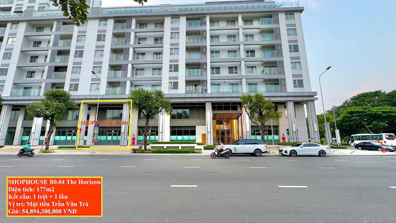 Duy nhất 3 căn – Shophouse The Horizon Phú Mỹ Hưng, Hồ Bán Nguyệt, DT 172-291m², LH: 0901323786