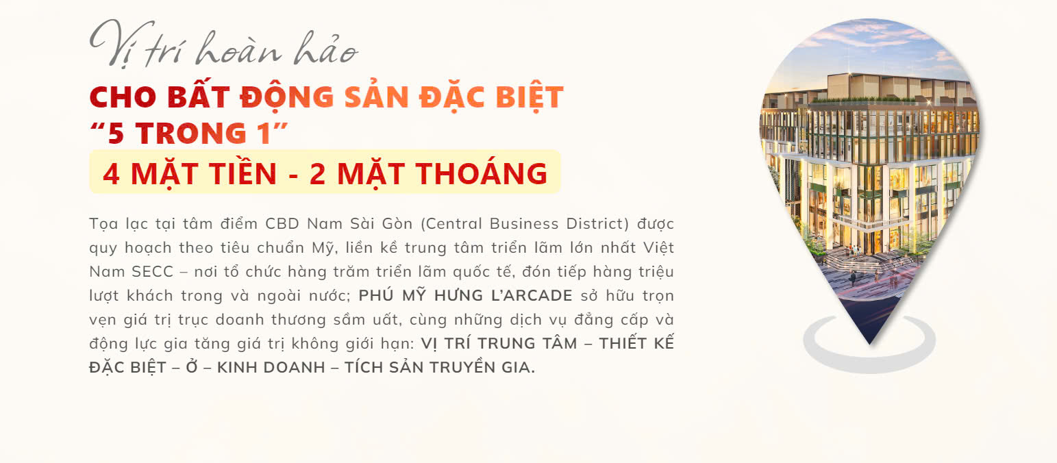 Chủ đầu tư Phú Mỹ Hưng Quận 7 mở bán tòa nhà văn phòng cao 5-6 tầng với diện tích đa dang từ 386-521m2. Pháp lý đầy đủ - sở hữu lâu dài