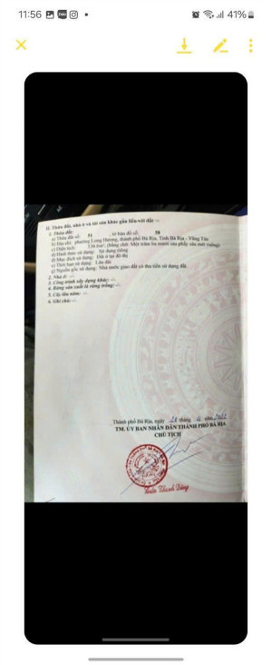 ĐẤT ĐẸP - MẶT TIỀN - Chính Chủ Cần Bán Lô Đất Đường Trần Xuân Soạn, P. Long Hương, TP Bà Rịa, BRVT