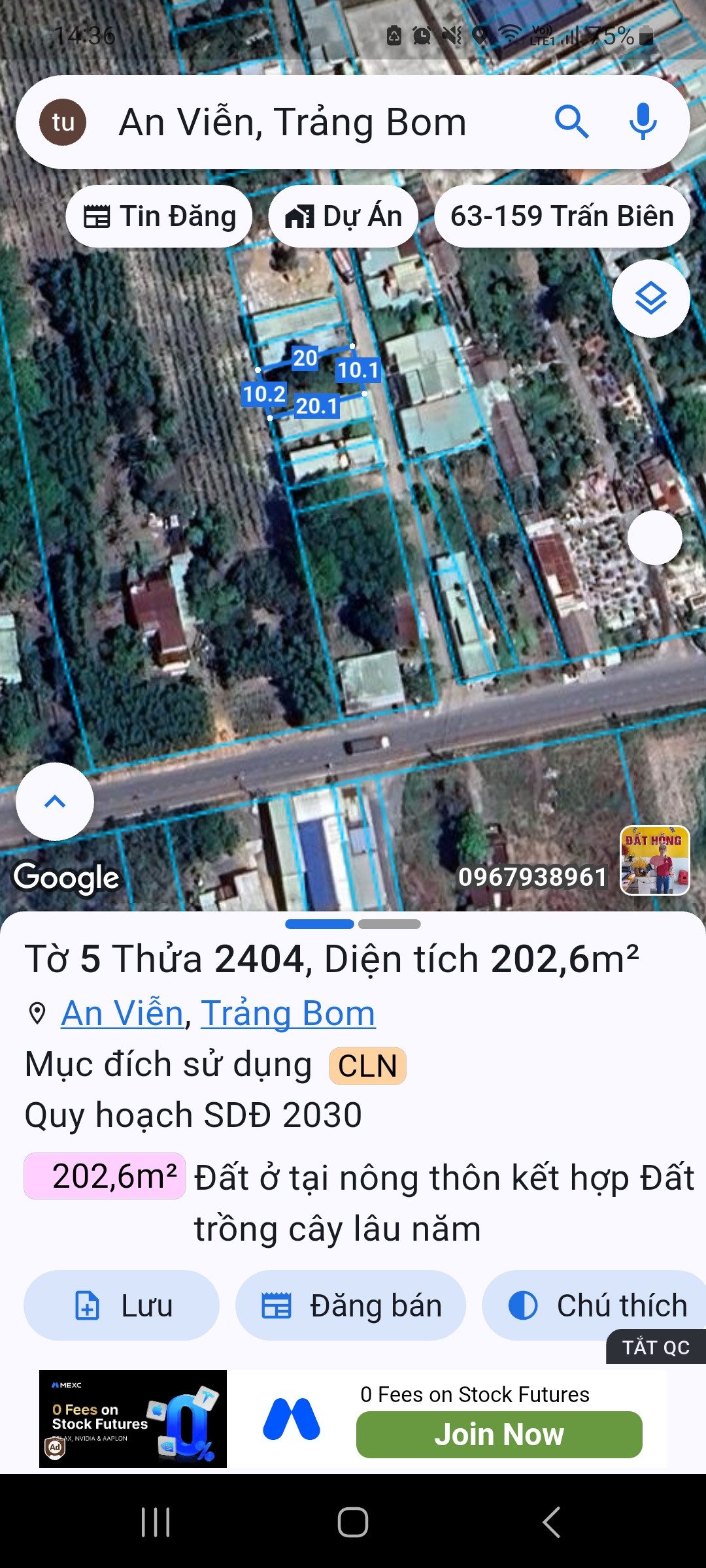 Bán Đất 200m² giá 1.4 tỷ tại Đường Trảng Bom - An Viễn Xã An Viễn Huyện Trảng Bom Đồng Nai