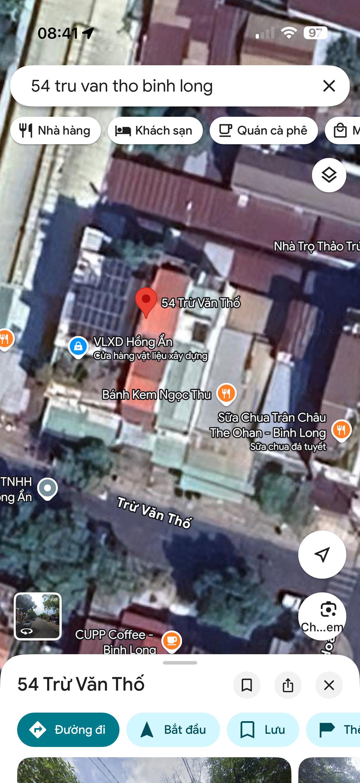 Nhà ở nguyên căn  mặt tiền đường trung tâm thị xã Bình Long