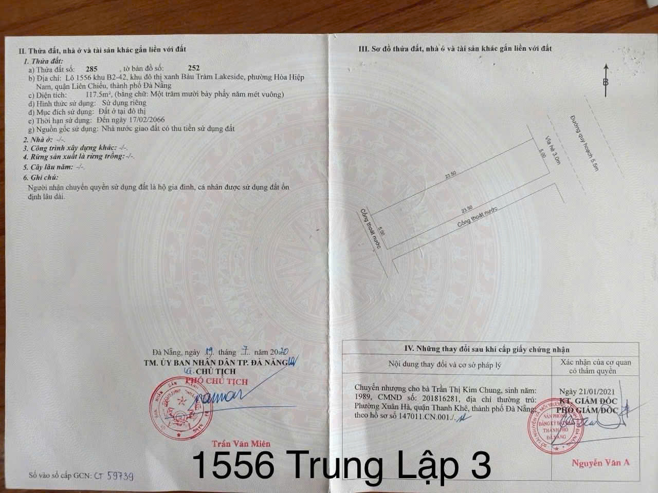 📌📌📌LÀM VIỆC TRỰC TIẾP GIÁ TỐT !!! Bán đất Trung Lập 3, Hòa Hiệp Nam