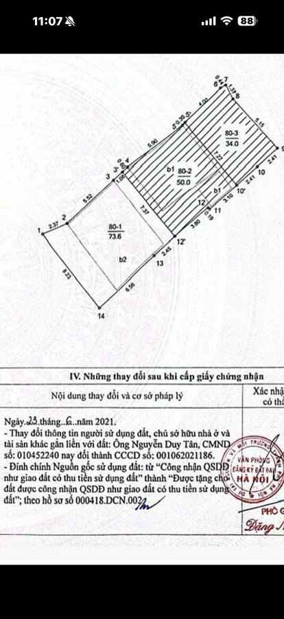 Bán Đất 74m² thổ cư 74m² giá 18 tỷ tại Đường Trung Phụng Phường Đống Đa Hà Nội