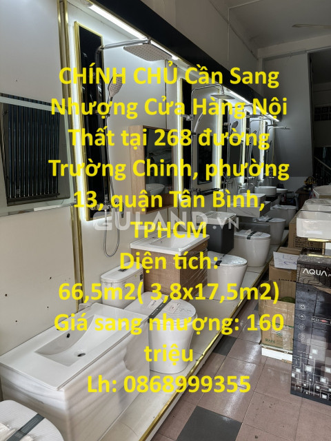 CHÍNH CHỦ Cần Sang Nhượng Cửa Hàng Nội Thất tại quận Tân Bình