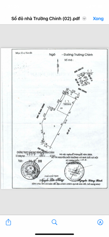 Bán nhà cấp 4 Trường Chinh (Thanh Xuân) 100m, mt 4m, giá 14.5 Tỷ