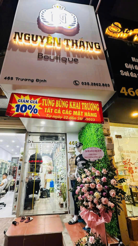 Sang nhượng shop quần áo nam ở Trương Định, Hai Bà Trưng