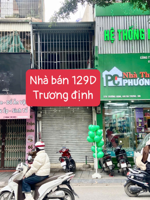 Chủ nhà định cư Đức cần bán nhà mặt phố số 129D Đường Trương Định, Phường Trương Định, Hai Bà Trưng, Hà Nội.