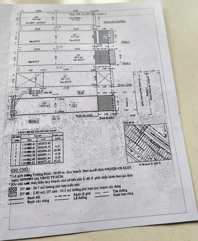 Bán nhà Trương Định, P. Võ Thị Sáu, Q. 3 – Giá 115 tỷ