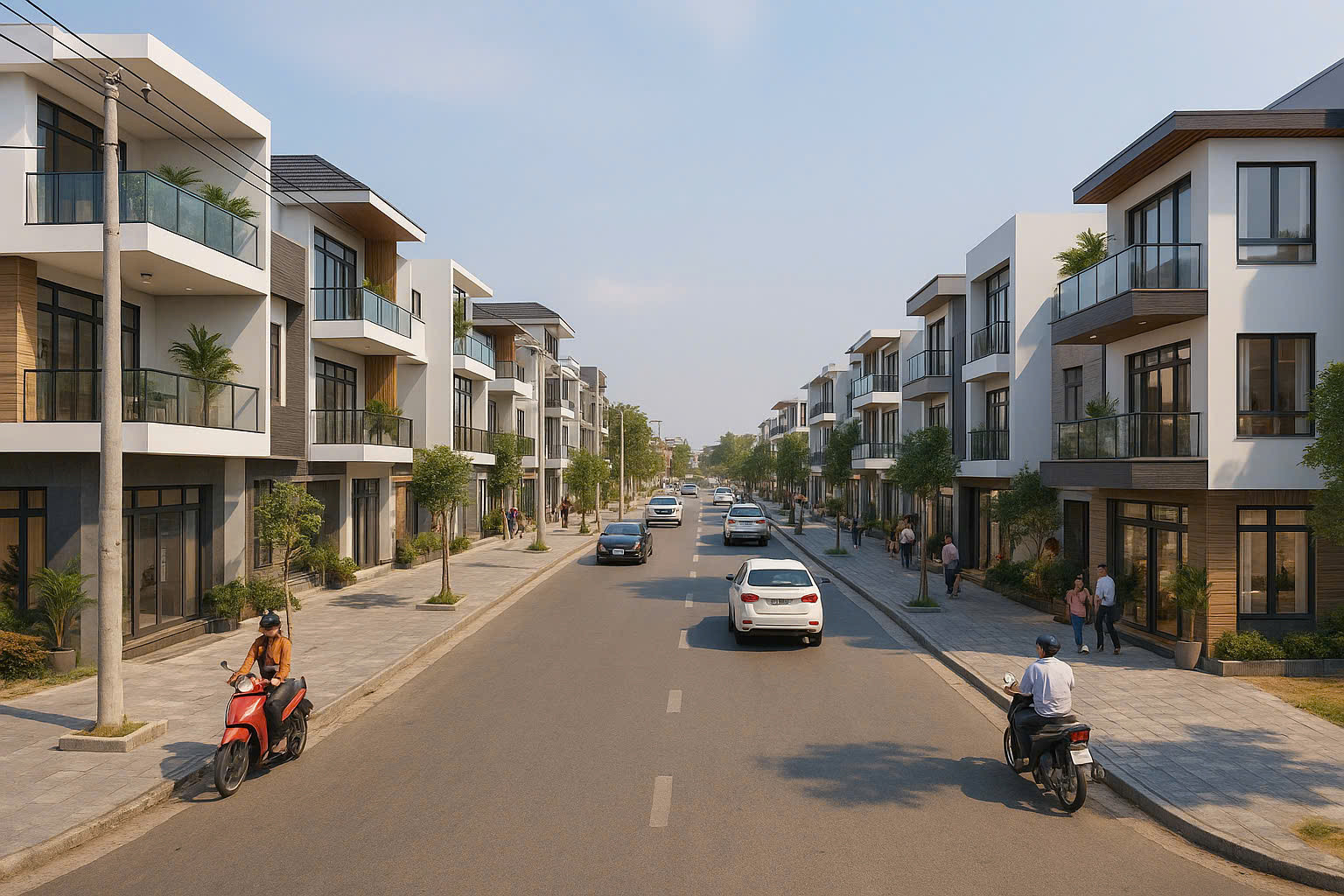 Nhà Phố Xây Sẵn - Hoàn Công Đầy Đủ - Thị Trấn Cần Đước
