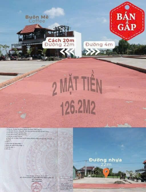 CƠ HỘI ĐẦU TƯ SINH LỜI TẠI TRÁI TIM CẦN ĐƯỚC 2 MẶT TIỀN GIÁ CHỈ 1,6 TỶ