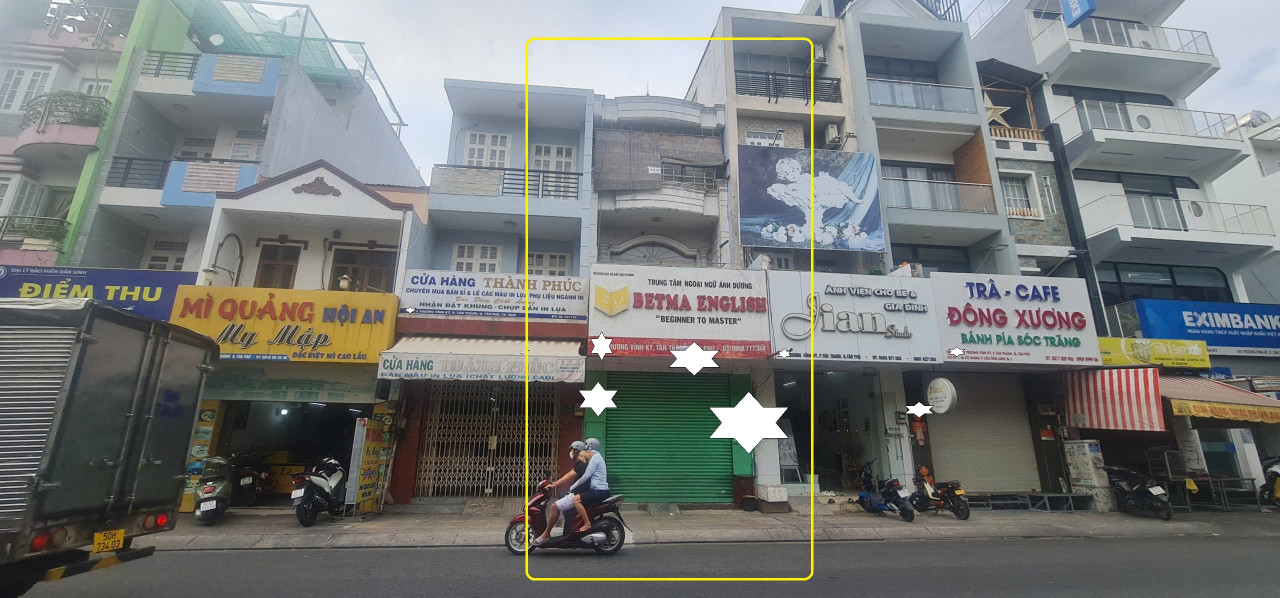 Cho thuê nhà Mặt tiền Trương Vĩnh Ký 76m2, 2Lầu - GẦN NGÃ 4
