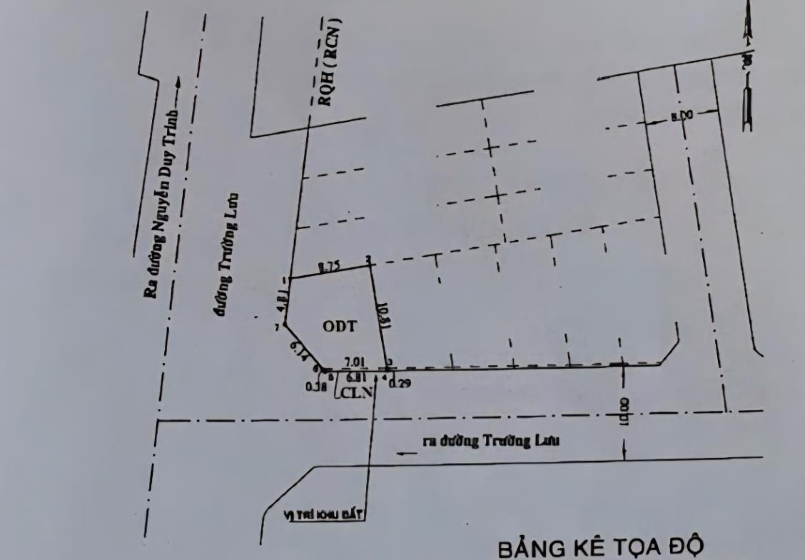 BÁN ĐẤT MẶT TIỀN LÔ GÓC – 93,5m² – TRƯỜNG LƯU – SÁT CHỢ LONG TRƯỜNG