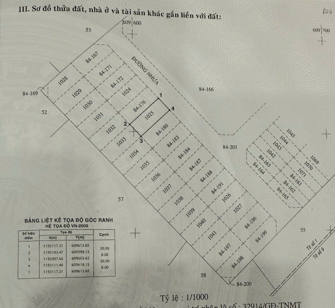 Bán đất đường số 52 .Trương văn Bang. Dự án Huy Hoàng  * 8 x 20
