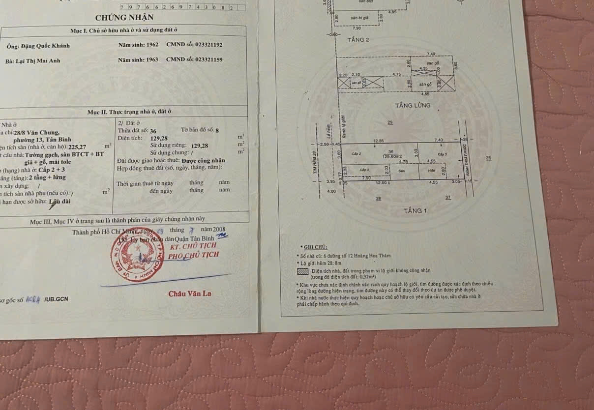Bán nhà Văn Chung, Phường 13, Quận Tân Bình – Giá 21 tỷ