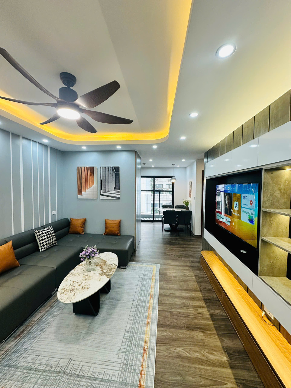 Căn hộ chung cư Hateco Hoàng Mai 82m2 * 3 ngủ, căn góc, 2 mặt view đẹp, giá 4 Tỷ 860 triệu