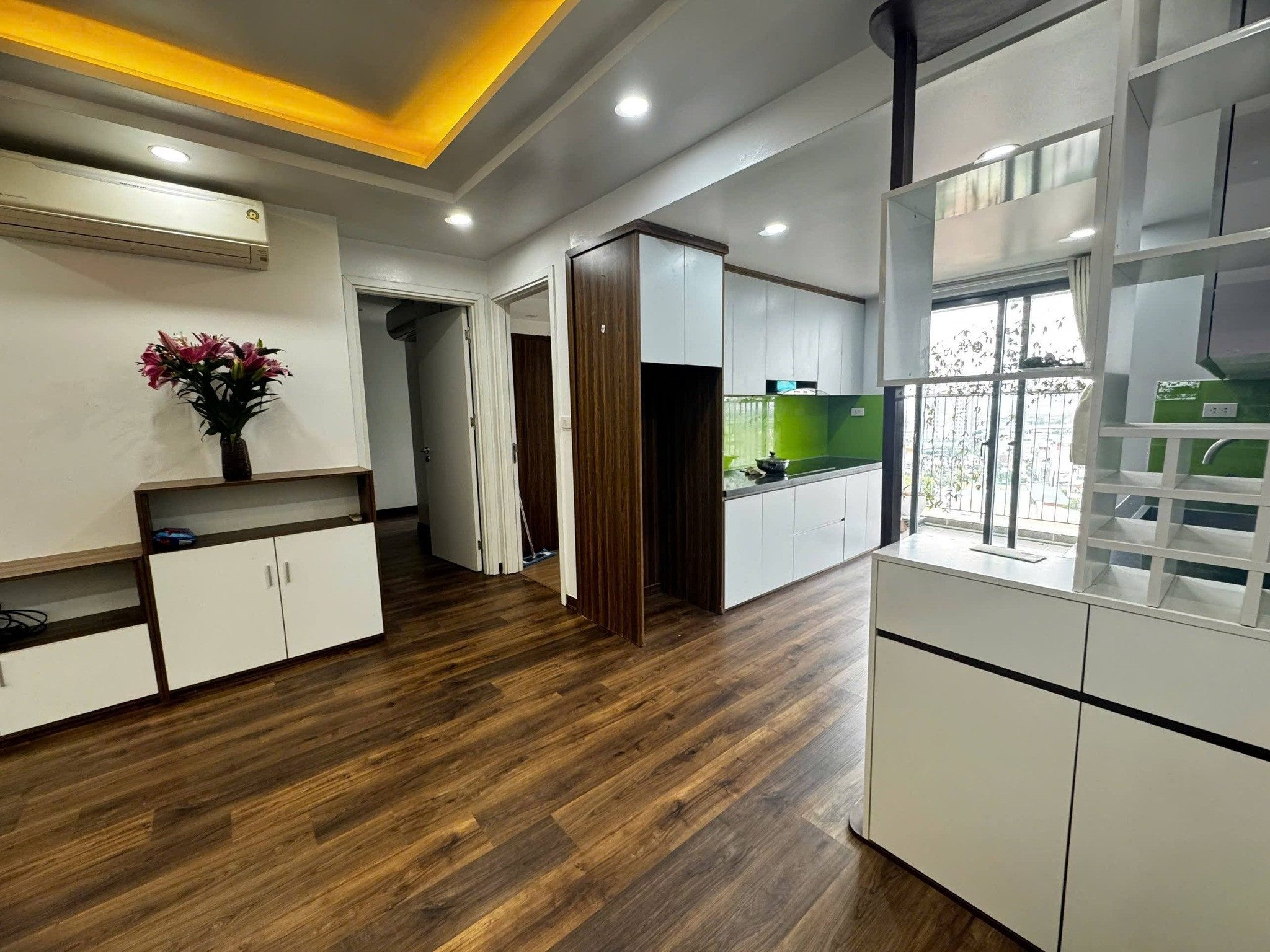 Cho thuê căn hộ chung cư Vĩnh Hưng 90m2 x 2 ngủ, 12 Triệu full đồ