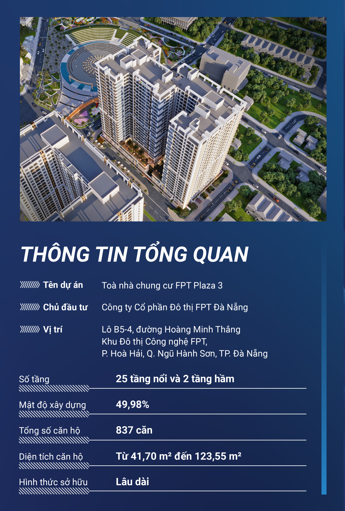 CĂN HỘ FPT PLAZA 3 - CƠ HỘI VÀNG ĐẦU TƯ [GIAI ĐOẠN I] 💲💲Giá gốc từ Chủ đầu tư - Căn 1BR/1BR+ từ 1.19 tỷ - Căn 2BR/2BR+ từ 1.68 tỷ - Căn 3BR từ 2,5 tỷ 💥Pháp lý minh bạch, sở hữu lâu dài 🏦🏦 Ngân hàng hỗ trợ lên đến 75% 🛍️ Chính sách ưu đãi: ⚡️Tặng 1 chỉ vàn