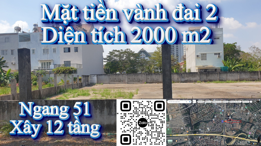 🏢 2000 m2 Đất Mặt Tiền Võ Chí Công, Phú Hữu, TP Thủ Đức –XÂY 12 TẦNG chỉ 68 tỷ