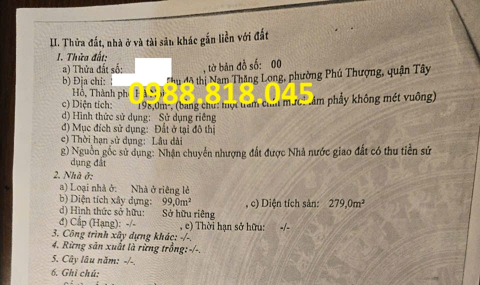 Chính chủ Bán gấp biệt thự Ciputra 198m2 mặt tiền 9m, 3.5 tầng, đường đôi rộng 30m, miễn TG