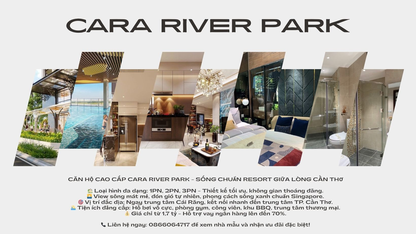 🎉 CĂN HỘ CAO CẤP CARA RIVER PARK – SỐNG CHUẨN RESORT GIỮA LÒNG CẦN THƠ 🎉