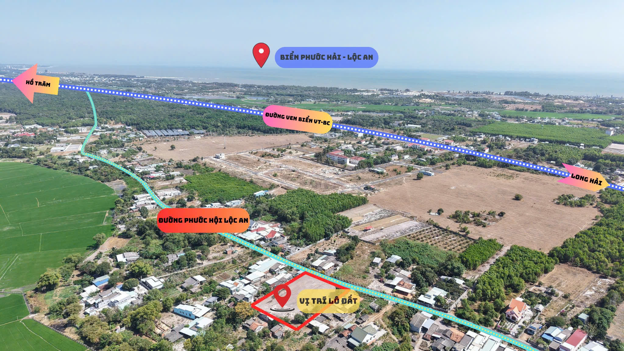 🌊 ĐẤT NỀN NGAY KHU HOMESTAY – GẦN BIỂN PHƯỚC HẢI – GIÁ CỰC TỐT CHỈ 1TY280