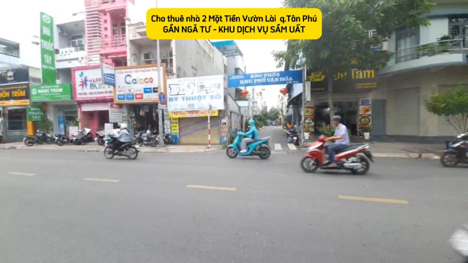 Cho thuê nhà 2 mặt tiền Vườn Lài 72m² - GẦN NGÃ TƯ -KHU DỊCH VỤ SẦM UẤT