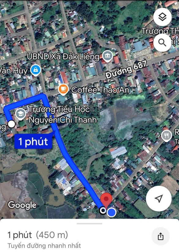 Đất mặt tiền đường nhựa tại xã Đăk Liêng
