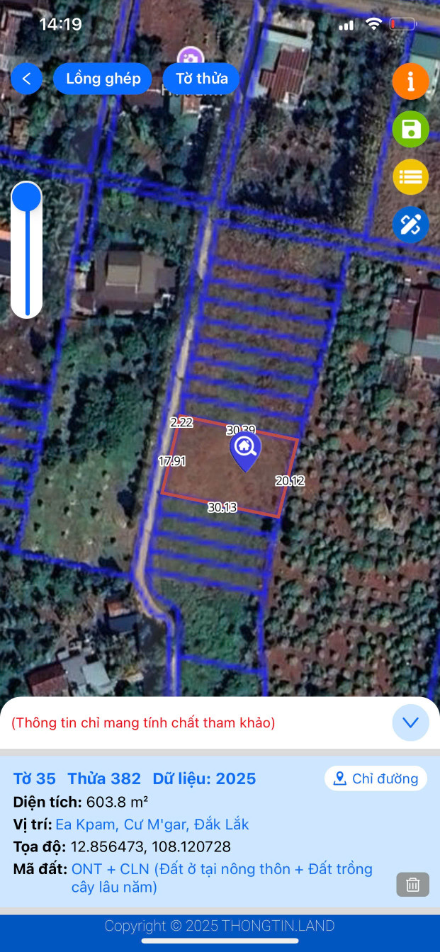 Đất thổ cư view hồ buôn jong