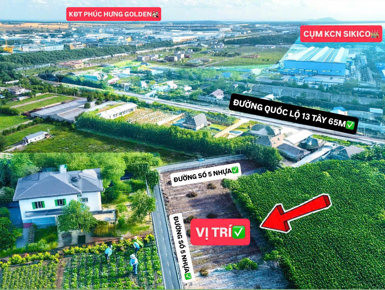 Chính chủ cần bán gấp 2 lô Kcn Minh Hưng giá
